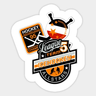 Hockey League Team Sticker